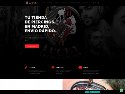 luckytattoopiercing.com snapshot