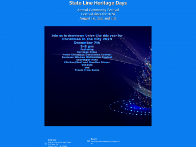 statelineheritagedays.com snapshot