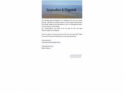 synpunkterochklagomal.se snapshot