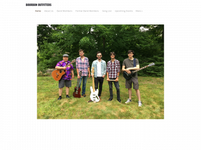 www.bourbonoutfittersband.com snapshot