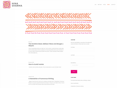 nina-sharma.com snapshot