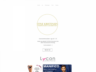 kosmetologstinekristensen.dk snapshot