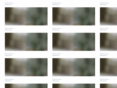 shannonfrances.com snapshot