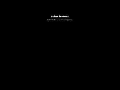 printisdead.online snapshot