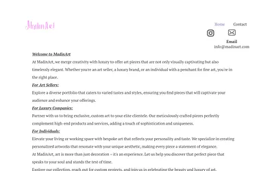 madinart.com snapshot