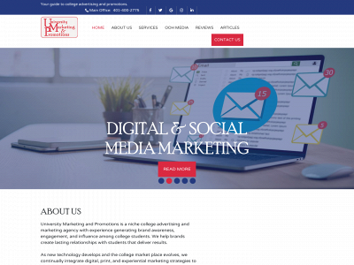 www.universitymarketingandpromotions.com snapshot