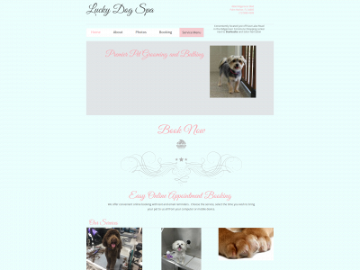 theluckydogspa.com snapshot