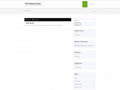 pcrtestinglondon.co.uk snapshot