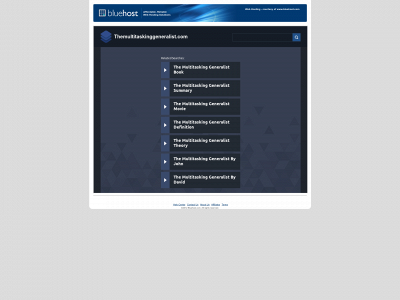 themultitaskinggeneralist.com snapshot