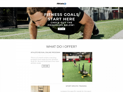 athleteupfitness.net snapshot