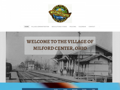 www.villageofmilfordcenter.com snapshot