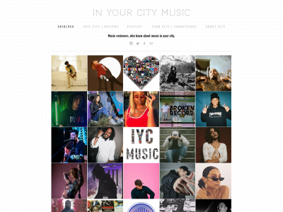 www.inyourcitymusic.com snapshot