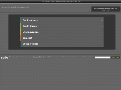 eclecticsoulkitchen.com snapshot