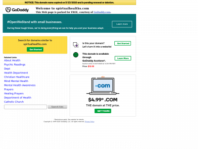 spirtualhealths.com snapshot