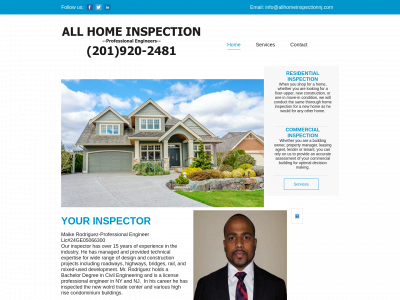 allhomeinspectionnj.com snapshot