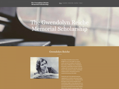 thegwendolynreichememorialscholarship.co.uk snapshot