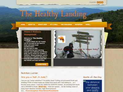 thehealthylanding.com snapshot