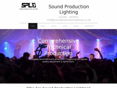 soundproductionlighting.co.uk snapshot