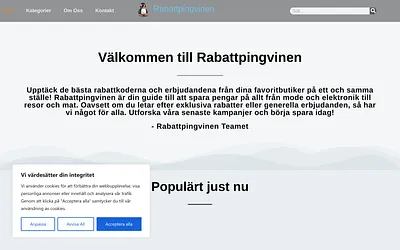 rabattkodspingvinen.se snapshot