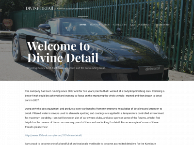 divinedetail.co.uk snapshot