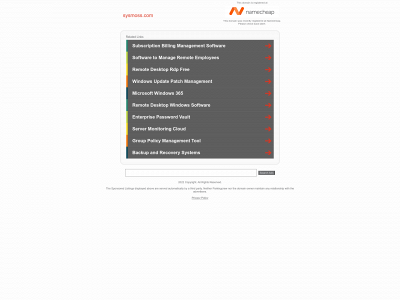 sysmoss.com snapshot