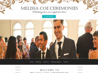 melissacoeceremonies.com snapshot
