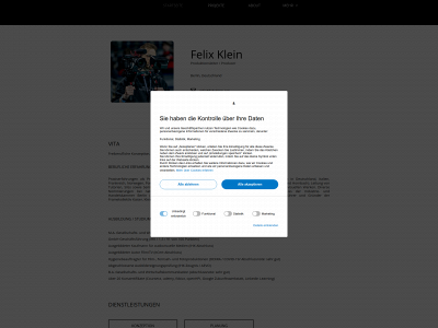 felixklein.org snapshot