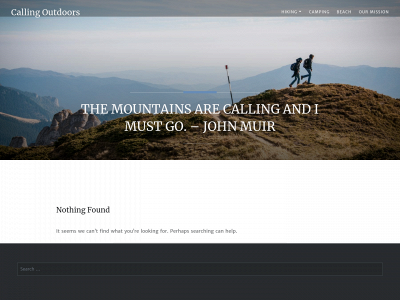 callingoutdoors.com snapshot