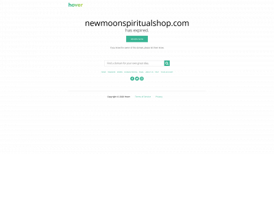 newmoonspiritualshop.com snapshot