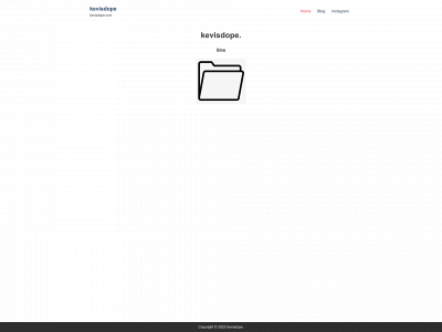 kevisdope.com snapshot