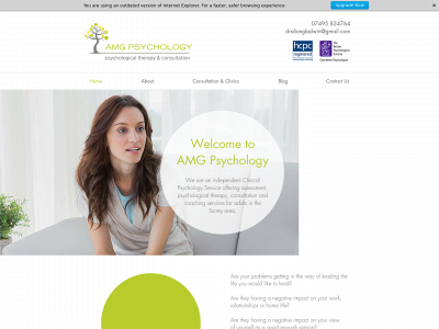 amgpsychology.com snapshot
