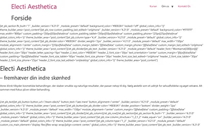 electi-aesthetica.dk snapshot