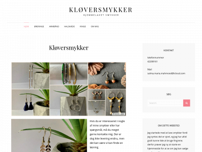 kløversmykker.dk snapshot