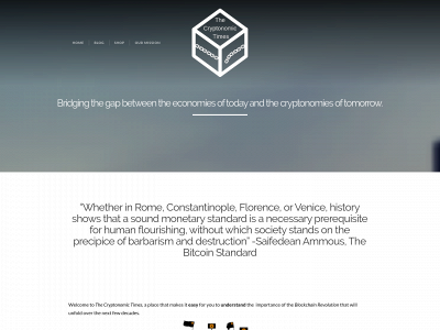 thecryptonomictimes.com snapshot