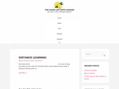 thegoodlifewithlemons.com snapshot