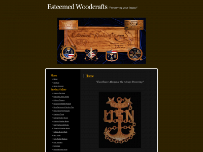 esteemedwoodcrafts.com snapshot