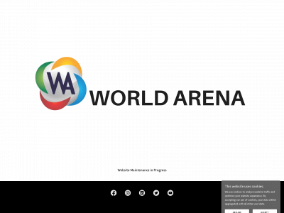 worldarenaevents.com snapshot
