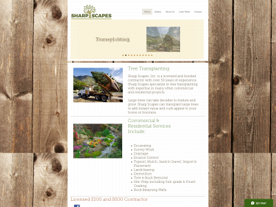 sharpscapesinc.com snapshot
