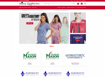 novauniforms.com snapshot