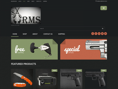 sa-arms.net snapshot