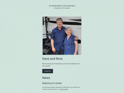 rvadventuresofdaveandreva.com snapshot