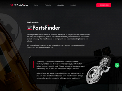 urpartsfinder.com snapshot