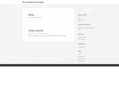 procustomfunnels.com snapshot