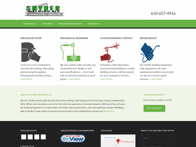 snyderweldingllc.com snapshot