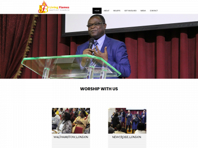 livingflames.org snapshot