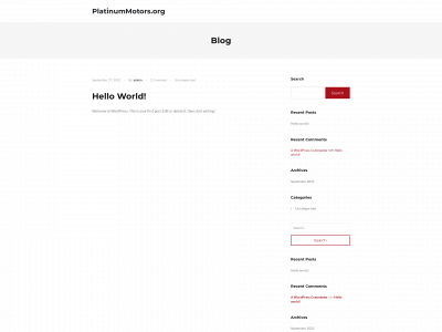platinummotors.org snapshot