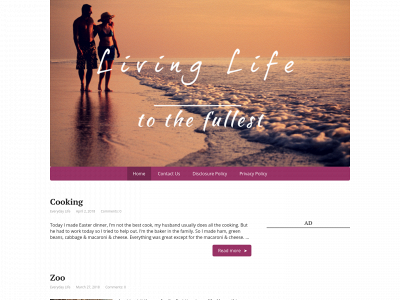 livinglifeect.com snapshot
