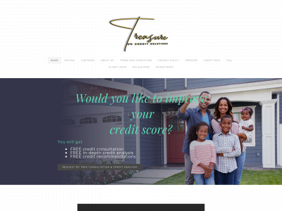 treasureurcreditsolutions.com snapshot