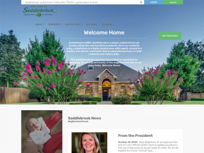 saddlebrookhoa.org snapshot