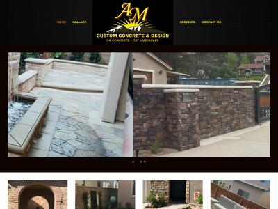 amcustomconcrete.com snapshot